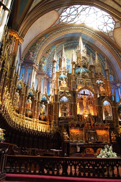 This picture of the sanctuary of Notre Dame Basilica in Montreal illuminated by natural light was taken by Shammeera Alles of Ile Perrot in Quebec, Canada.